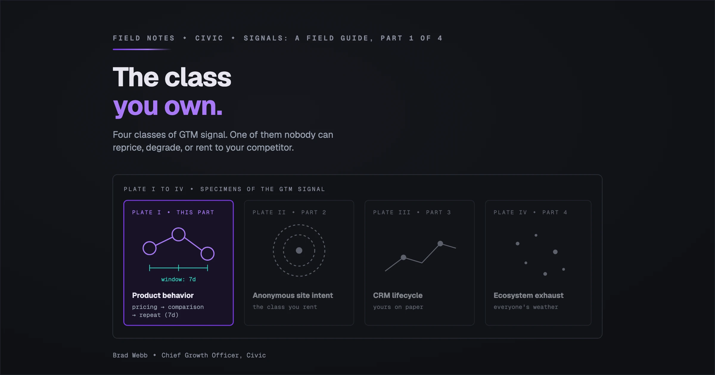 The Class You Own